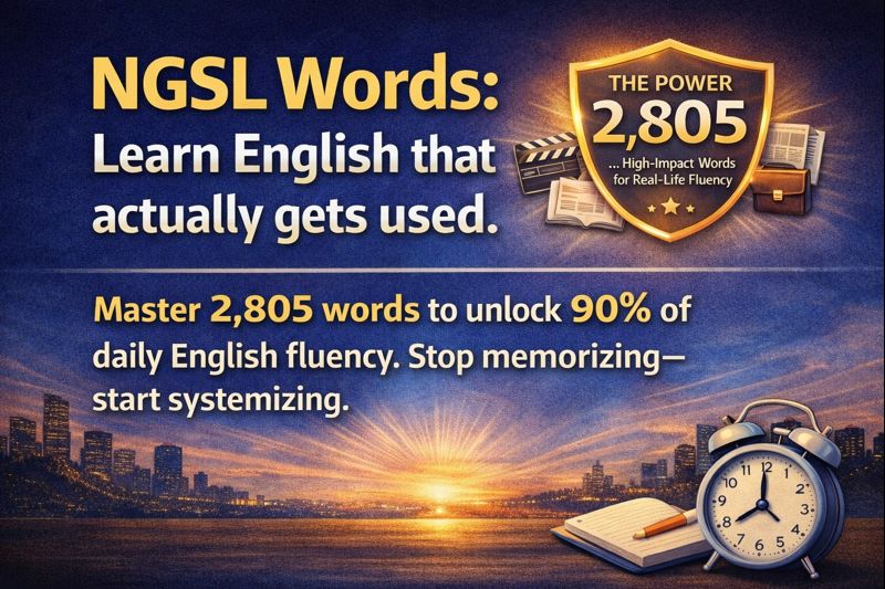 NGSL Words: Learn English That Actually Gets Used